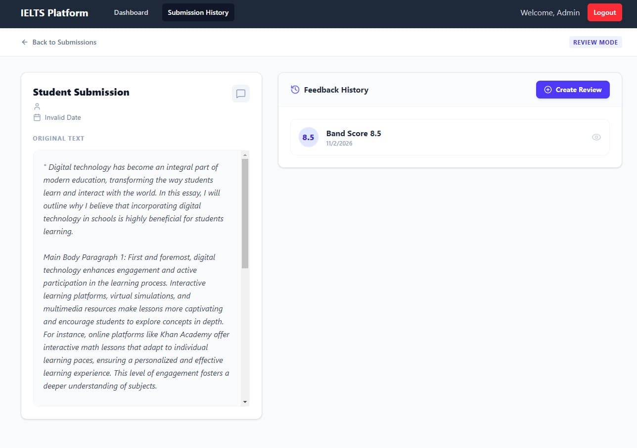 IELTS Essay Platform 6